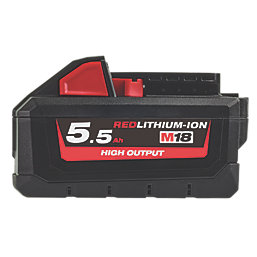 Milwaukee M18 HB5.5 18V 5.5Ah Li-Ion RedLithium High Output Battery