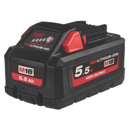 Milwaukee M18 HB5.5 18V 5.5Ah Li-Ion RedLithium High Output Battery