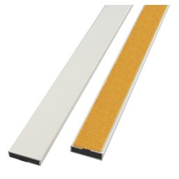5 PACK Fire Door Seal Strip 2100 x 10 x 4mm Intumescent Fire Stop White