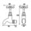Bristan 1901 Traditional Cross Head Bib Taps Chrome 1 Pair