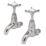 Bristan 1901 Traditional Cross Head Bib Taps Chrome 1 Pair