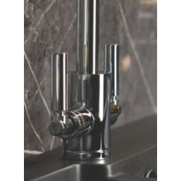 Streame by Abode Brolle Swan Dual-Lever Mono Mixer Kitchen Tap Chrome