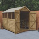 Forest  6' x 8' (Nominal) Apex Overlap Timber Shed with Base