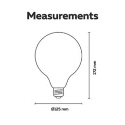 Calex  E27 G125 LED Light Bulb Milky 806lm 7.5W