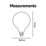 Calex  E27 G125 LED Light Bulb Milky 806lm 7.5W