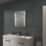 Sensio Isla Plus Rectangular Illuminated Bathroom Mirror With 337lm LED Light 390mm x 500mm