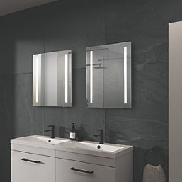Sensio Isla Plus Rectangular Illuminated Bathroom Mirror With 337lm LED Light 390mm x 500mm