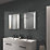 Sensio Isla Plus Rectangular Illuminated Bathroom Mirror With 337lm LED Light 390mm x 500mm