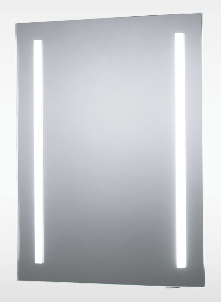 Sensio Isla Plus Rectangular Illuminated Bathroom Mirror With 337lm LED Light 390mm x 500mm