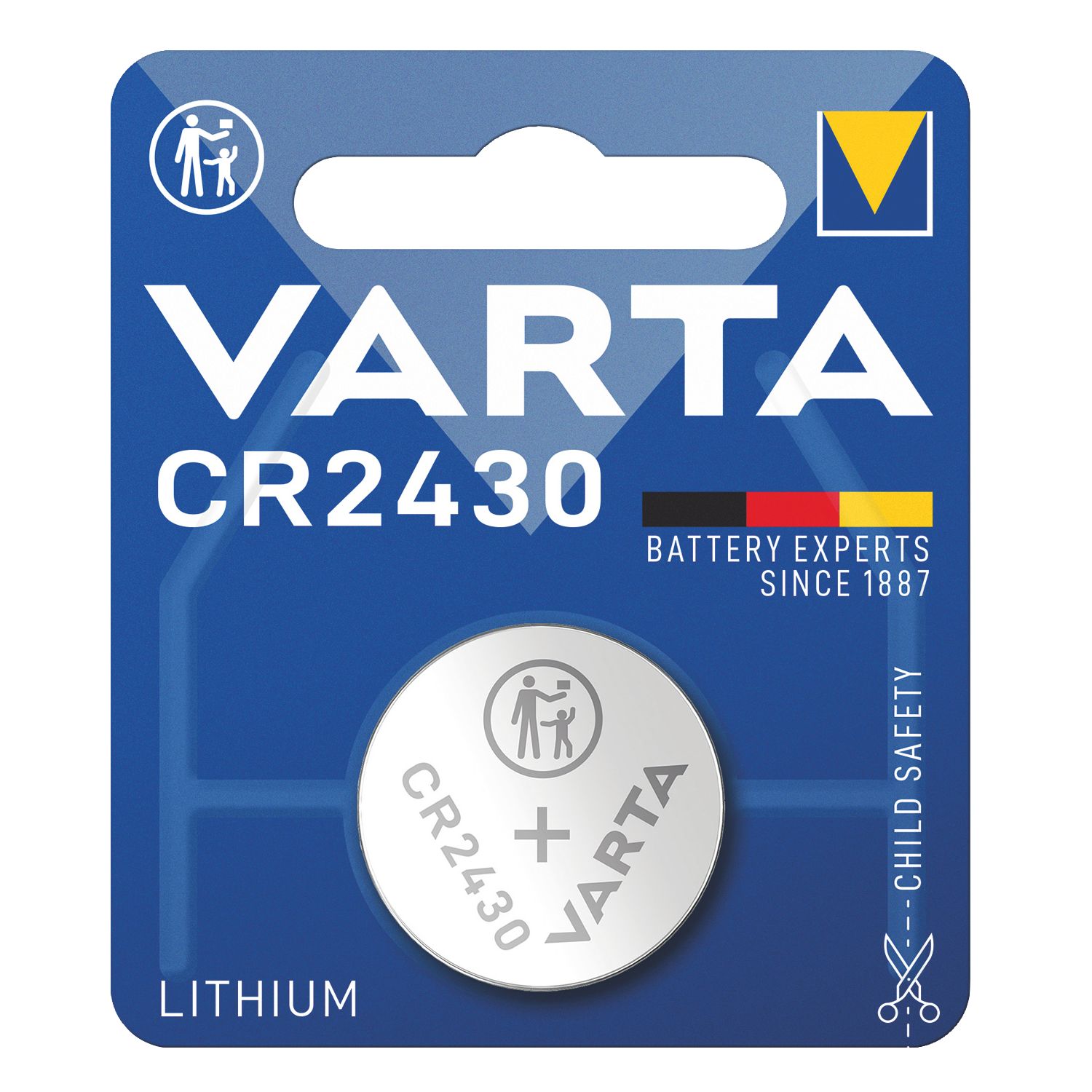 Varta CR2430 3V Coin Cell Lithium Battery (871PH)