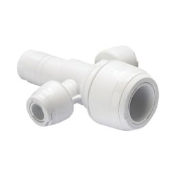 Hep2O  Plastic Push-Fit Reducing 2 Port Keyless Spigot Manifold (Opposite Sides) 22mm x 10mm