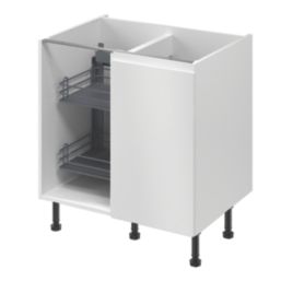 Essentials Anthracite RH Corner Pull-Out Storage 800mm