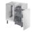 Essentials Anthracite RH Corner Pull-Out Storage 800mm