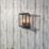 Zink Hestia Outdoor Box Lantern Wall Light Fitting Black