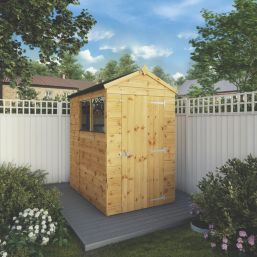 Mercia Modular 4' x 6' (Nominal) Apex Shiplap T&G Timber Shed