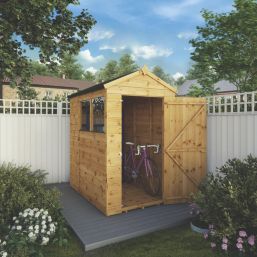 Mercia Modular 4' x 6' (Nominal) Apex Shiplap T&G Timber Shed