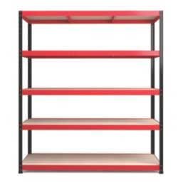 RB Boss  5-Tier Powder-Coated Steel Shelving 1600mm x 600mm x 1800mm