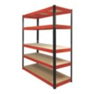 RB Boss  5-Tier Metal Garage Shelving Unit 1600mm x 600mm x 1800mm