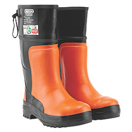Oregon Yukon   Safety Chainsaw Wellies Orange / Black Size 10.5