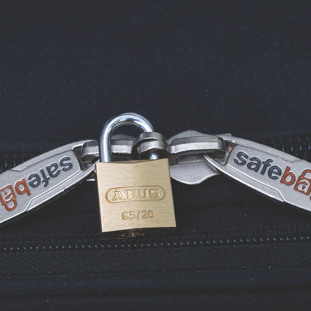 Abus Premium 65 Brass Padlock 20mm - Screwfix
