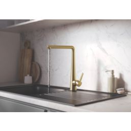 Bristan Pine Mono Sink Mixer Tap Brushed Brass