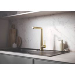 Bristan Pine Mono Sink Mixer Tap Brushed Brass