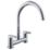 Refurb   Isar Deck Mounted Dual-Lever Bridge Mixer Kitchen Tap Chrome