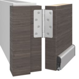 Firestop Applic Drop Down Seal Satin Anodised Aluminium 50mm x 15m x 930mm