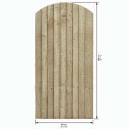 Rowlinson Featheredge Gate 90cm x 180cm Natural