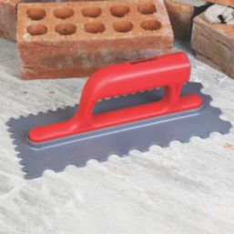 Faithfull  4 & 7mm Plastic Notched Trowel 11" x 4.5"