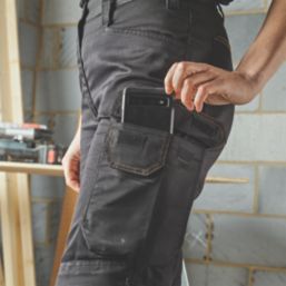 Site Heyward Womens Work Trousers Black Size 10 31" L