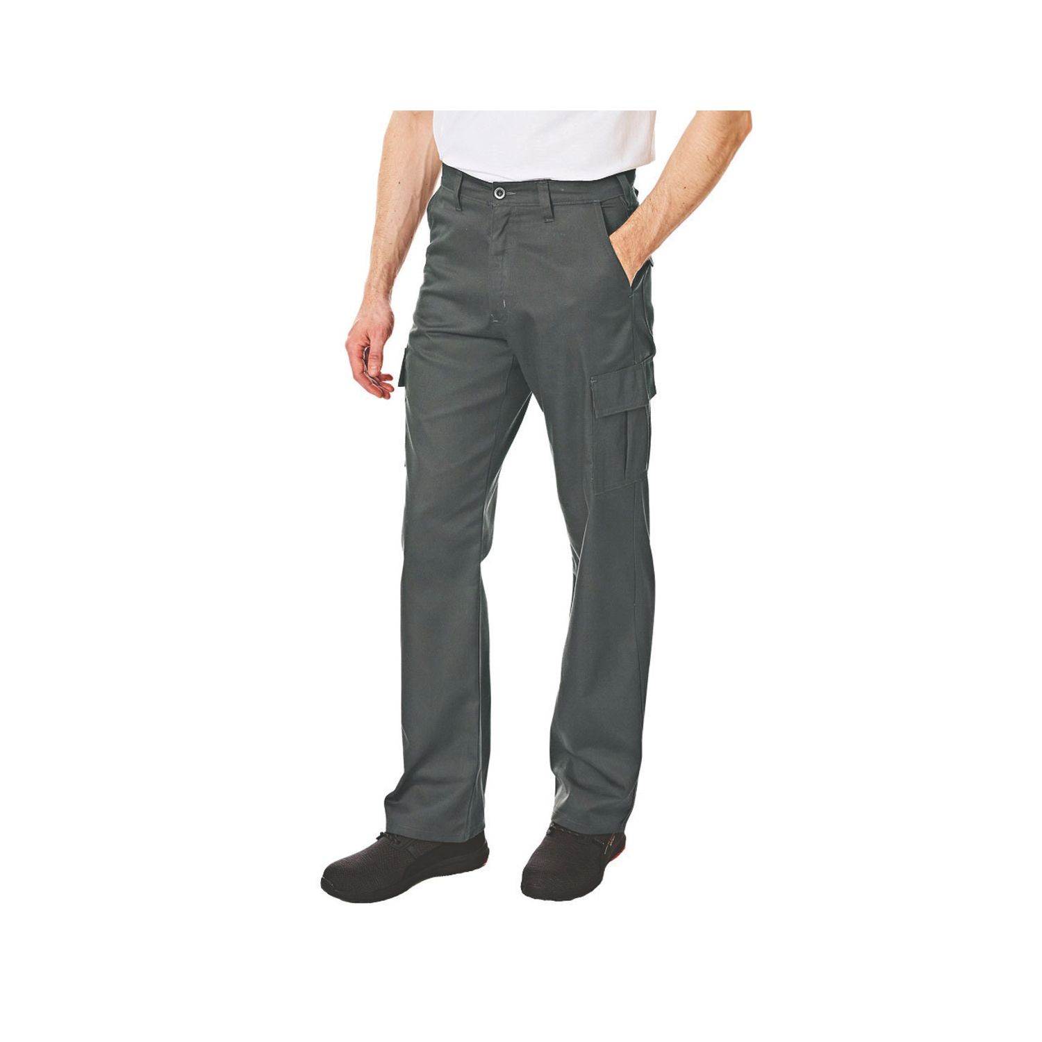 Lee Cooper LCPNT205 Cargo Trousers Grey 40" W 31" L (872HU)
