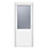 Crystal  1-Panel 1-Obscure Light LH White uPVC Back Door 2090mm x 840mm
