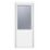 Crystal  1-Panel 1-Obscure Light Left-Handed White uPVC Back Door 2090mm x 840mm