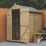 Forest  4' x 6' (Nominal) Apex Overlap Timber Shed with Base & Assembly