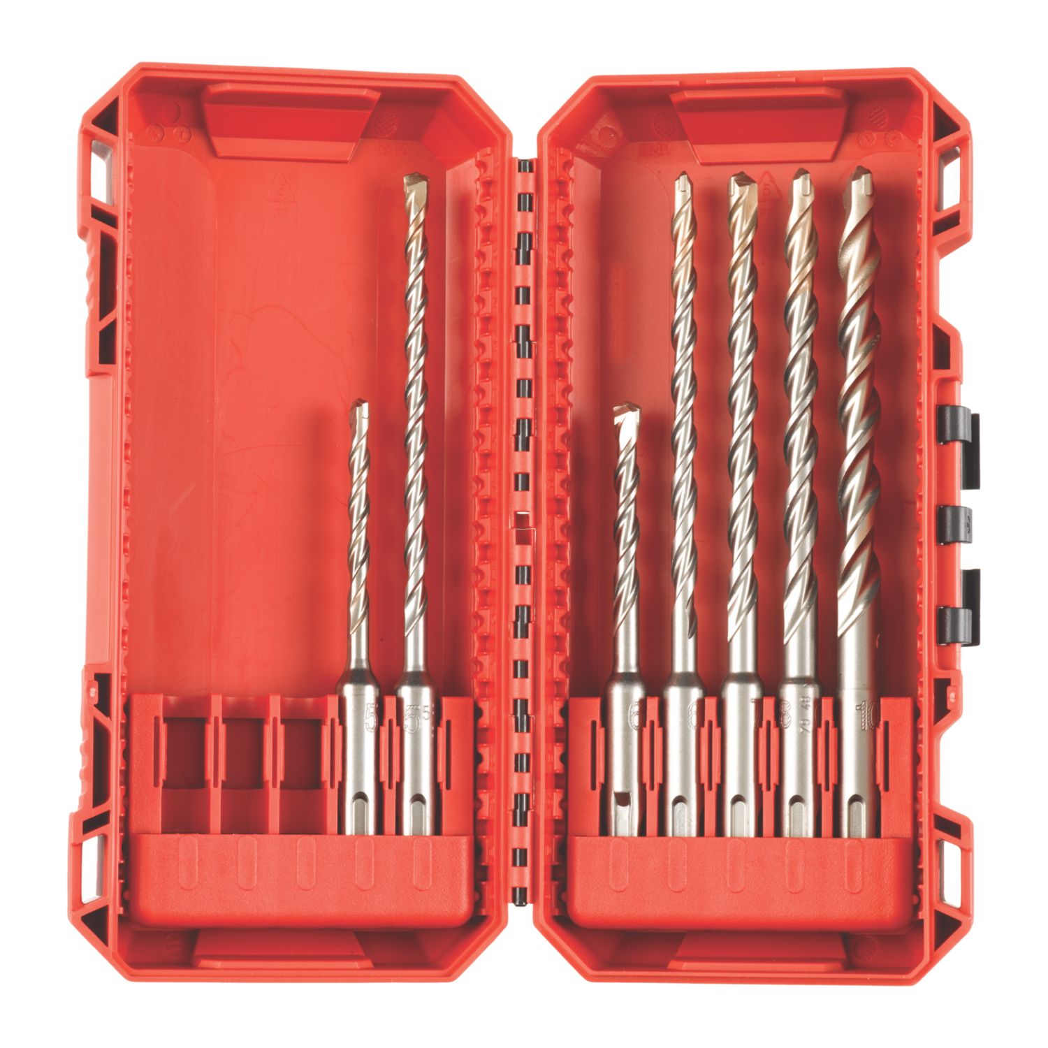 Milwaukee M2 SDS Plus Shank Masonry Drill Bits 7 Piece Set (872LX)