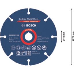 Bosch Expert Multi-Material Cutting Disc 3" (76mm) x 1mm x 10mm