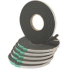 Stormguard Extra Thick Weatherstrips Black 3.5m 6 Pack