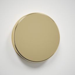 Splashback  Clear with Brass Caps Kitchen Splashback 600mm x 700mm x 6mm