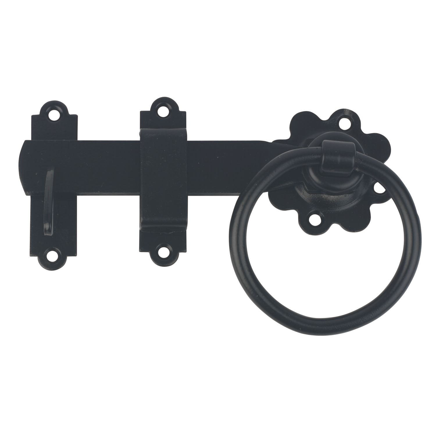 GateMate Ring Gate Latch Black 150mm (872YV)