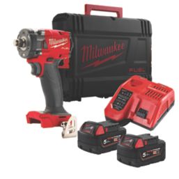Refurb Milwaukee M18 FIW2F12-502X FUEL 18V 2 x 5.0Ah Li-Ion RedLithium Brushless Cordless Impact Wrench