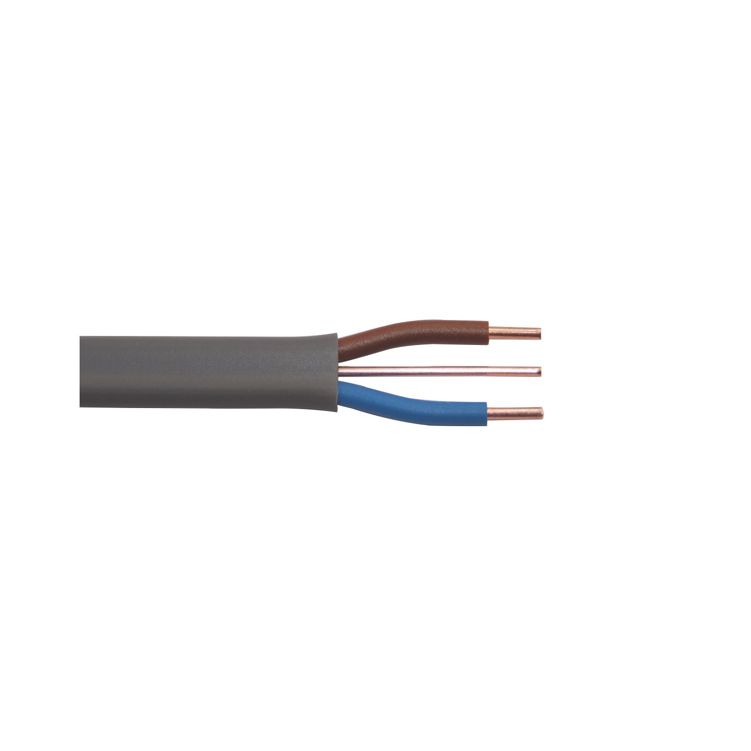 Prysmian 6242Y Grey 1.5mm² Twin & Earth Cable 10m Coil (87315)
