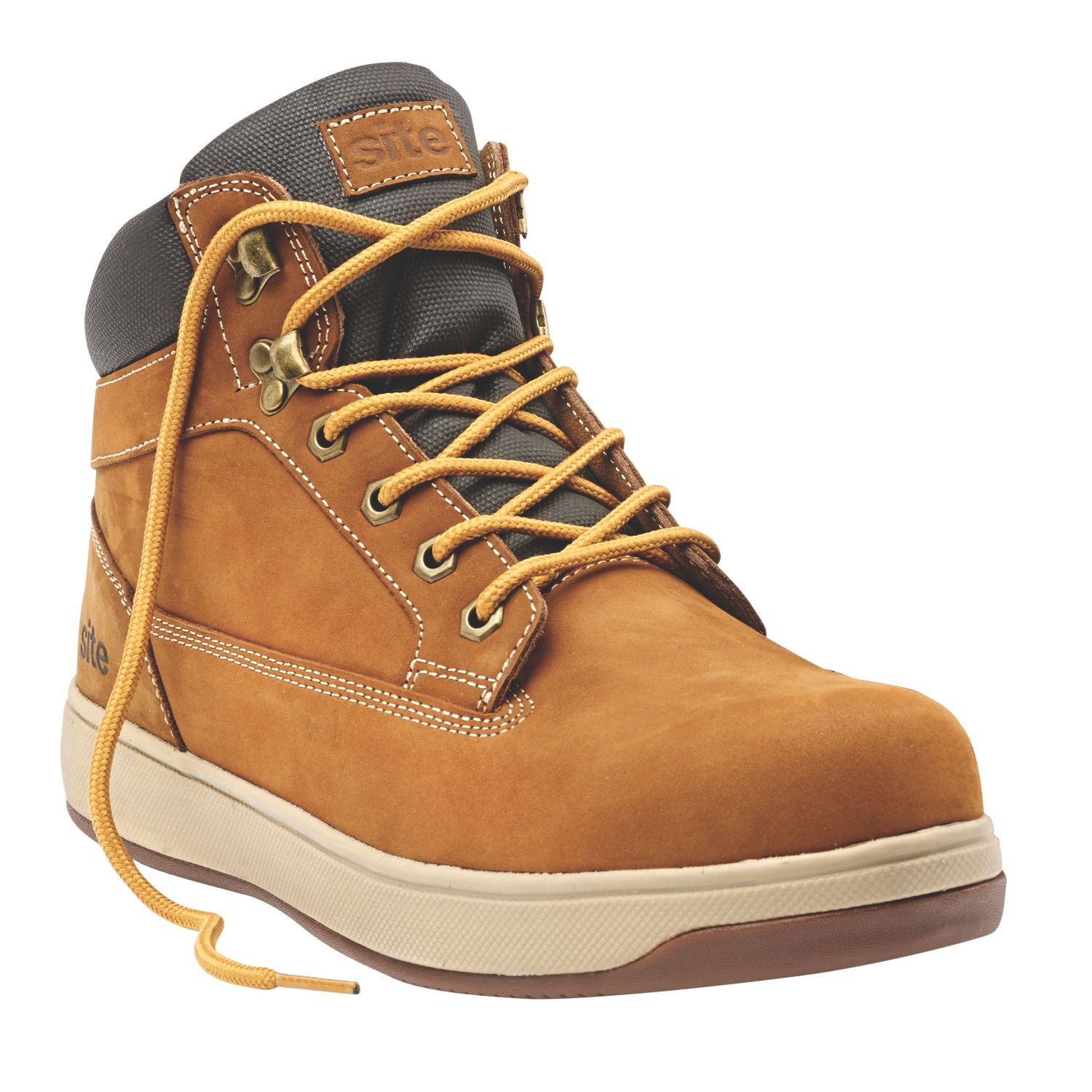 Site Touchstone Size 10 Dark Honey Water-Resistant Steel Toe Cap Safety Boots (8735H)