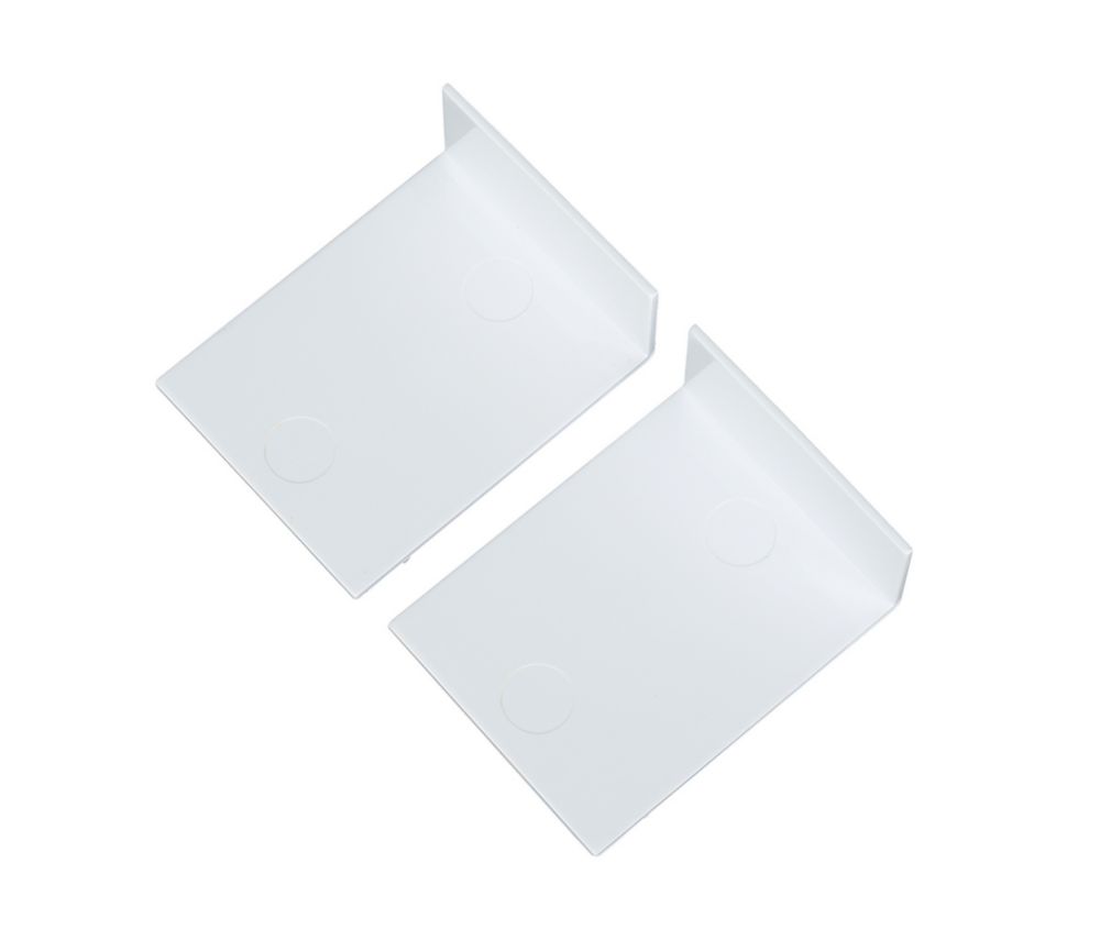 Tower  Mini Skirting Trunking Retainers 34mm x 45mm 2 Pack