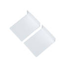 Tower  Mini Skirting Trunking Retainers 34mm x 45mm 2 Pack