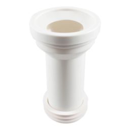 Flomasta  Rigid Straight Pan Connector White 260mm