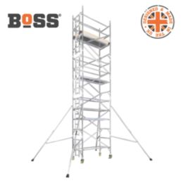 Boss 850 Ladderspan 3T Single Depth Top Grade Aluminium Tower 0.6m x 1.8m x 10.2m