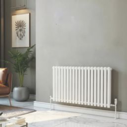 Reina Elips Single 600mm x 780mm 2043BTU White Horizontal Designer Radiator