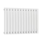 Reina Elips Single 600mm x 780mm 2043BTU White Horizontal Designer Radiator
