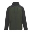 Regatta Calderdale Waterproof Jacket Dark Khaki / Black Small Size 42" Chest